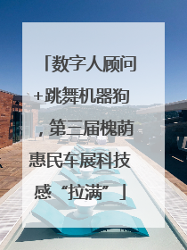 数字人顾问+跳舞机器狗，第三届槐荫惠民车展科技感“拉满”