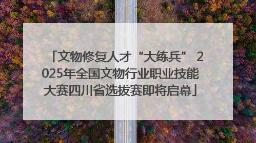 文物修复人才“大练兵” 2025年全国文物行业职业技能大赛四川省选拔赛即将启幕