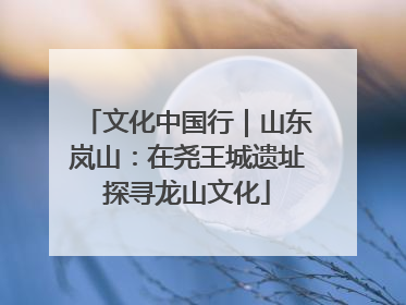 文化中国行｜山东岚山：在尧王城遗址探寻龙山文化