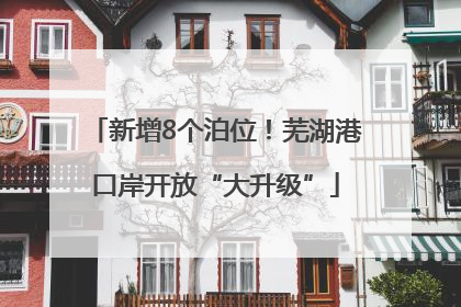 新增8个泊位！芜湖港口岸开放“大升级”