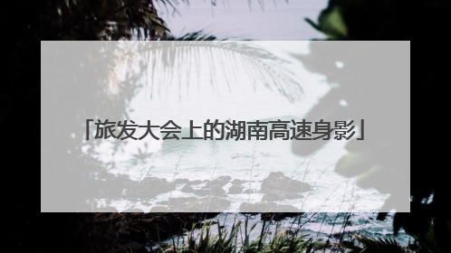 旅发大会上的湖南高速身影