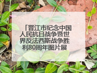 晋江市纪念中国人民抗日战争暨世界反法西斯战争胜利80周年图片展主题活动