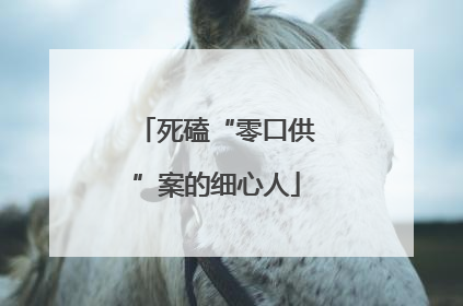 死磕“零口供”案的细心人