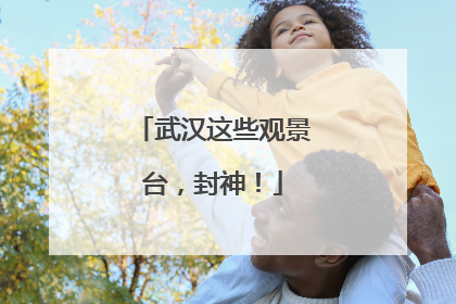 武汉这些观景台，封神！