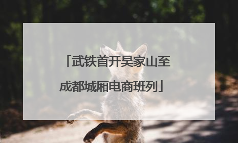 武铁首开吴家山至成都城厢电商班列