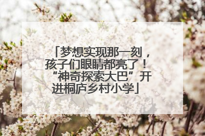 梦想实现那一刻，孩子们眼睛都亮了！“神奇探索大巴”开进桐庐乡村小学