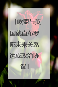 欧盟与英国就直布罗陀未来关系达成政治协议