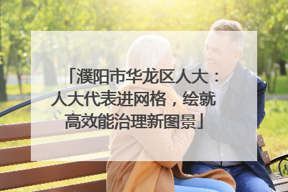 濮阳市华龙区人大：人大代表进网格，绘就高效能治理新图景