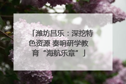 潍坊昌乐：深挖特色资源 奏响研学教育“海航乐章”