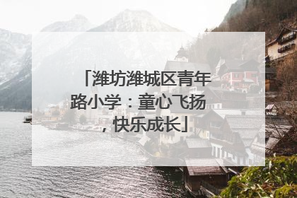 潍坊潍城区青年路小学：童心飞扬，快乐成长