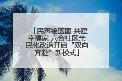 民声绘蓝图 共建幸福家 六合社区亲民化改造开启“双向奔赴”新模式