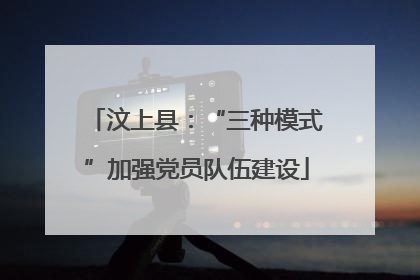 汶上县：“三种模式”加强党员队伍建设