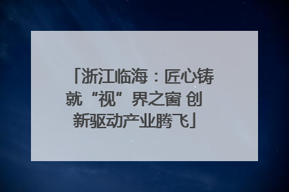 浙江临海：匠心铸就“视”界之窗 创新驱动产业腾飞
