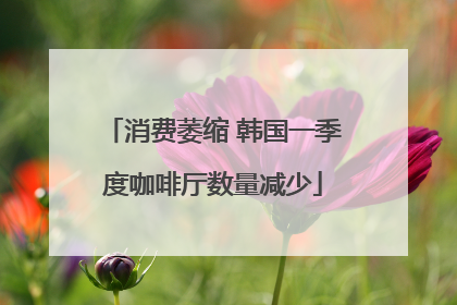消费萎缩 韩国一季度咖啡厅数量减少