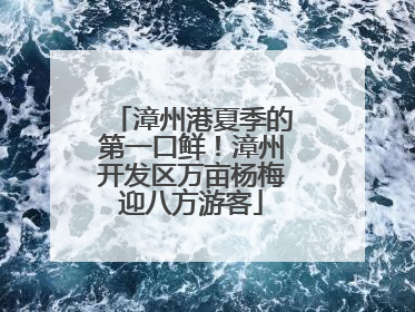 漳州港夏季的第一口鲜！漳州开发区万亩杨梅迎八方游客