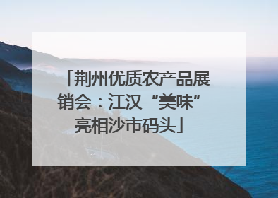 荆州优质农产品展销会：江汉“美味”亮相沙市码头