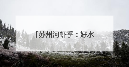 苏州河虾季：好水育好虾，文旅融合绘就“舌尖江南”