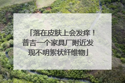 落在皮肤上会发痒！普吉一个家具厂附近发现不明絮状纤维物