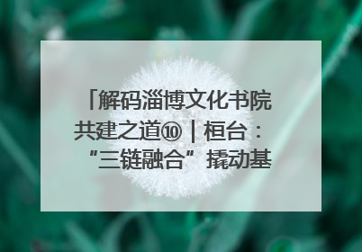 解码淄博文化书院共建之道⑩｜桓台：“三链融合”撬动基层文化共治新动能