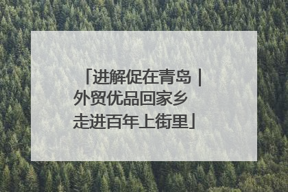进解促在青岛｜外贸优品回家乡 走进百年上街里
