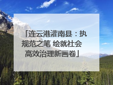 连云港灌南县：执规范之笔 绘就社会高效治理新画卷