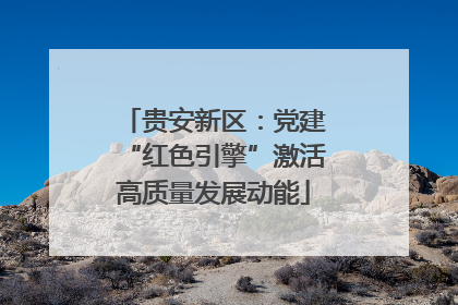 贵安新区：党建“红色引擎”激活高质量发展动能