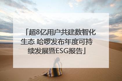 超8亿用户共建数智化生态 哈啰发布年度可持续发展暨ESG报告