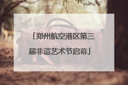 郑州航空港区第三届非遗艺术节启幕
