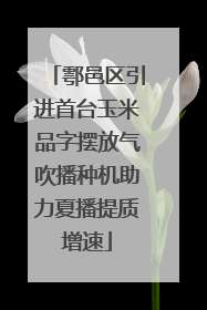 鄠邑区引进首台玉米品字摆放气吹播种机助力夏播提质增速