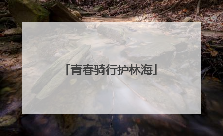 青春骑行护林海