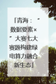 青海：“数据要素×”大赛七大赛题构建绿电算力融合新生态
