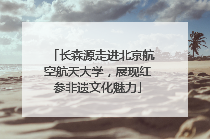 长森源走进北京航空航天大学，展现红参非遗文化魅力