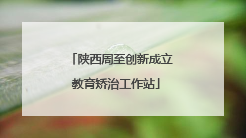 陕西周至创新成立教育矫治工作站