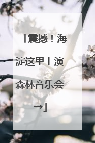 震撼！海淀这里上演森林音乐会→