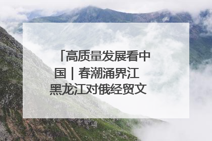 高质量发展看中国｜春潮涌界江 黑龙江对俄经贸文旅交流绿意盎然