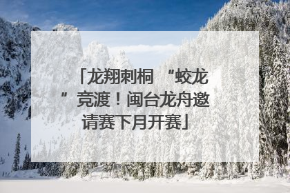 龙翔刺桐 “蛟龙”竞渡！闽台龙舟邀请赛下月开赛