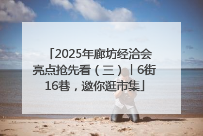2025年廊坊经洽会亮点抢先看（三）丨6街16巷，邀你逛市集