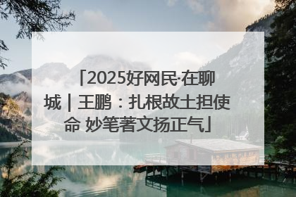 2025好网民·在聊城｜王鹏：扎根故土担使命 妙笔著文扬正气