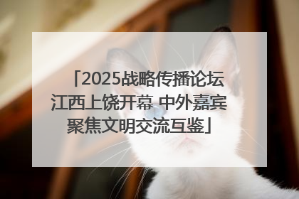 2025战略传播论坛江西上饶开幕 中外嘉宾聚焦文明交流互鉴