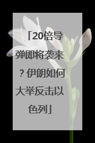 20倍导弹即将袭来？伊朗如何大举反击以色列