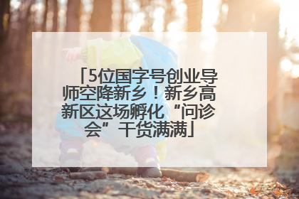 5位国字号创业导师空降新乡！新乡高新区这场孵化“问诊会”干货满满