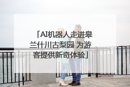 AI机器人走进皋兰什川古梨园 为游客提供新奇体验