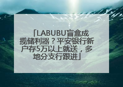 LABUBU盲盒成揽储利器？平安银行新户存5万以上就送，多地分支行跟进
